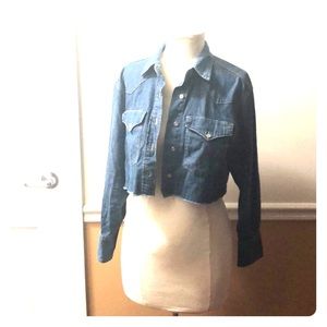 Crop jeans jacket